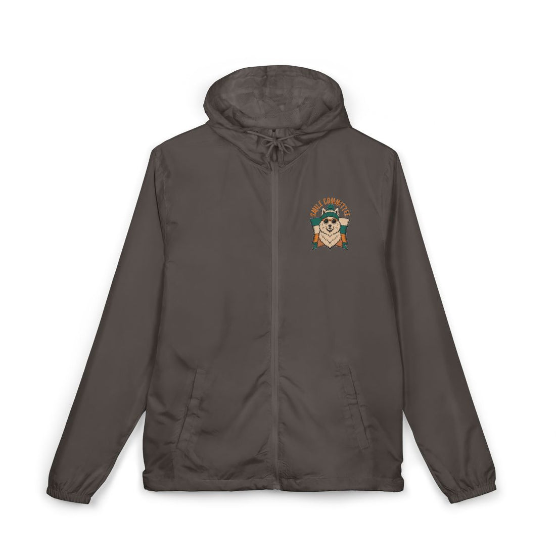 Graphite — Front | Samoyed Smile Committee Windbreaker
