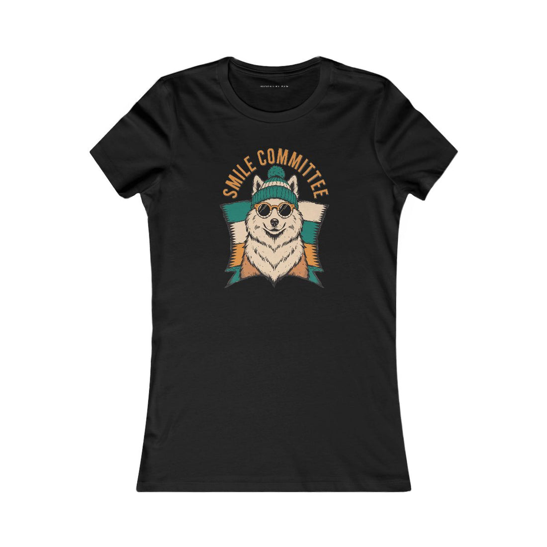 Black — Front | Samoyed Smile Committee Women's Tee