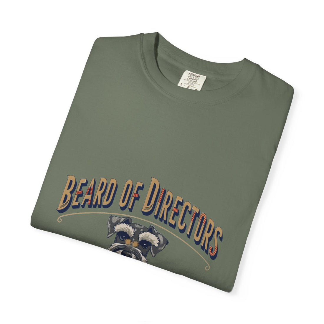 Moss — Folded | Schnauzer 'Beard Of Directors' Garment-Dyed Tee