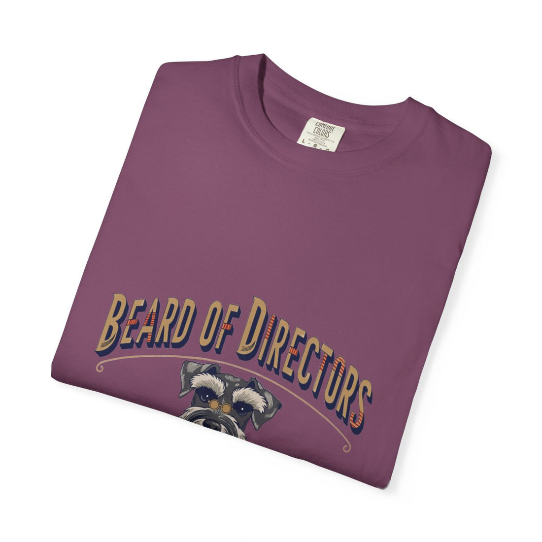 Berry — Folded | Schnauzer 'Beard Of Directors' Garment-Dyed Tee