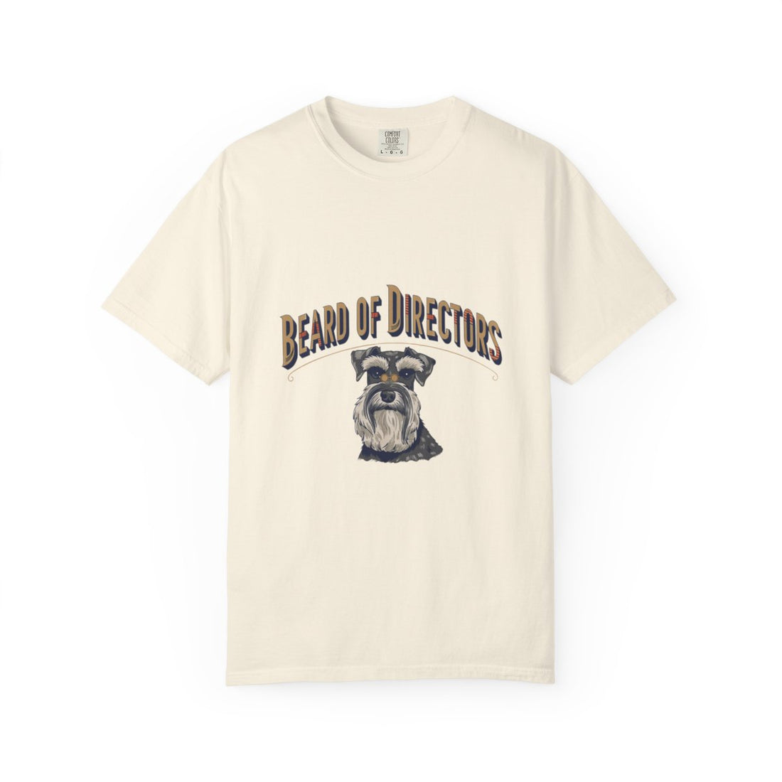 Ivory — Front | Schnauzer 'Beard Of Directors' Garment-Dyed Tee