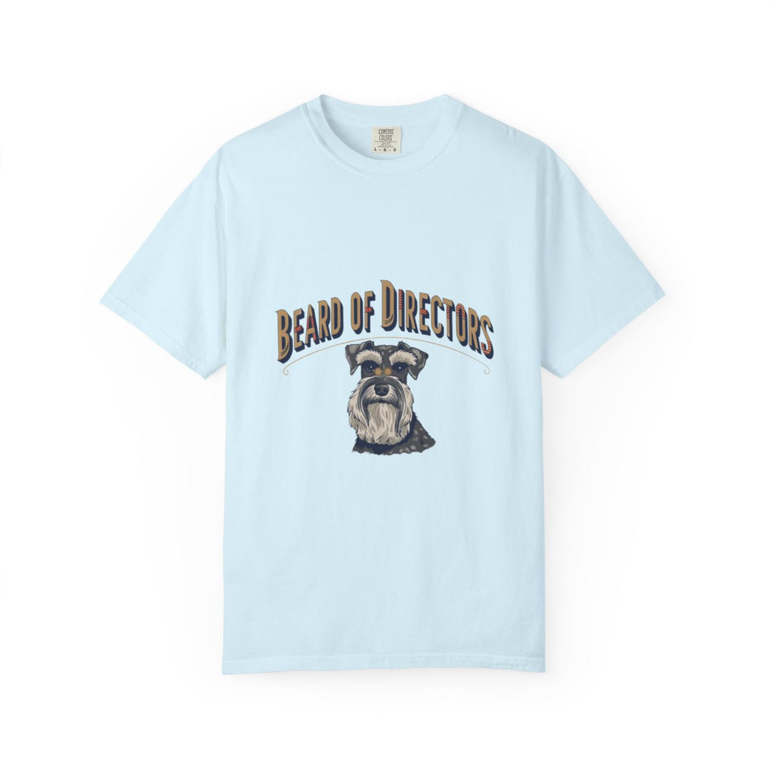 Chambray — Front | Schnauzer 'Beard Of Directors' Garment-Dyed Tee