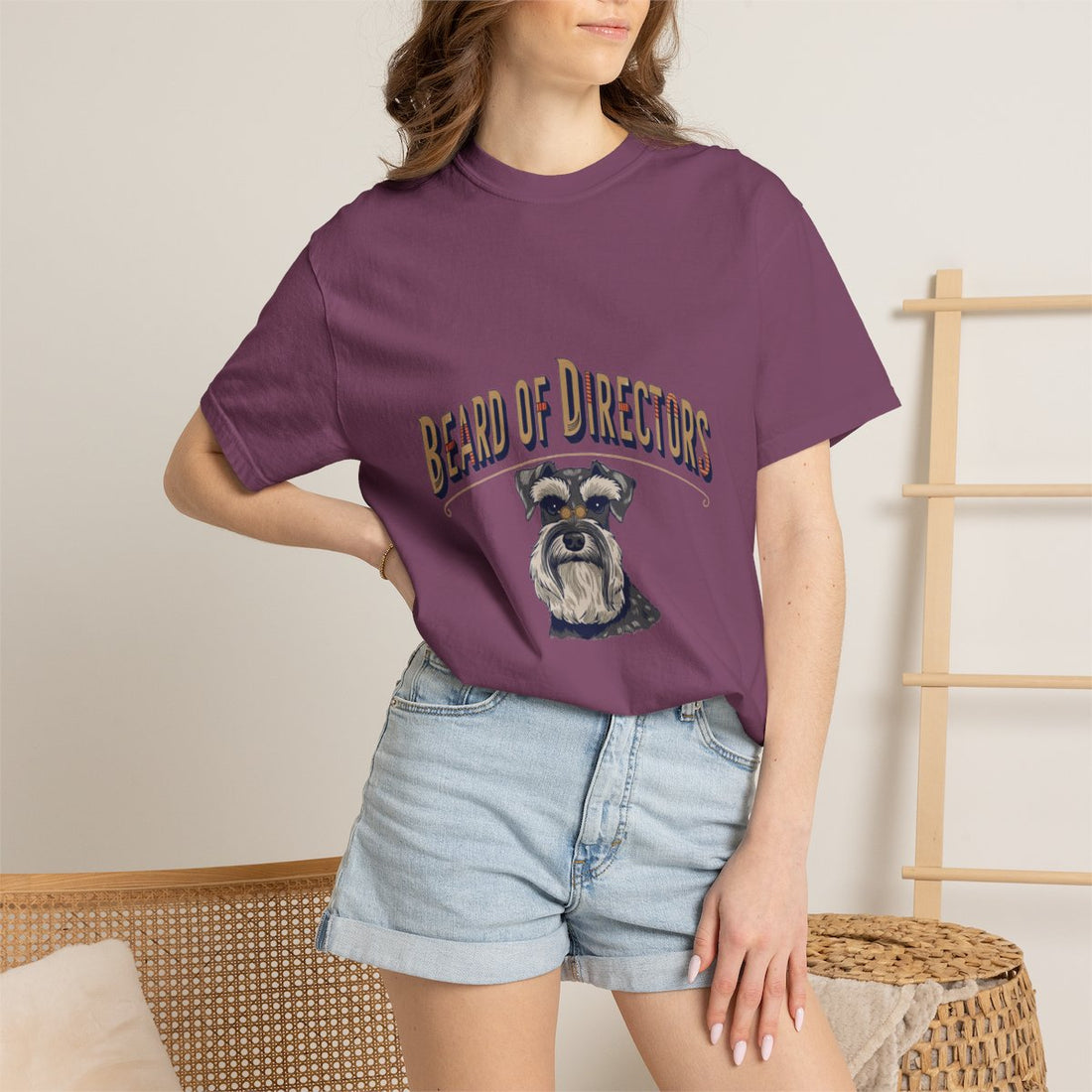 Berry — Lifestyle | Schnauzer 'Beard Of Directors' Garment-Dyed Tee
