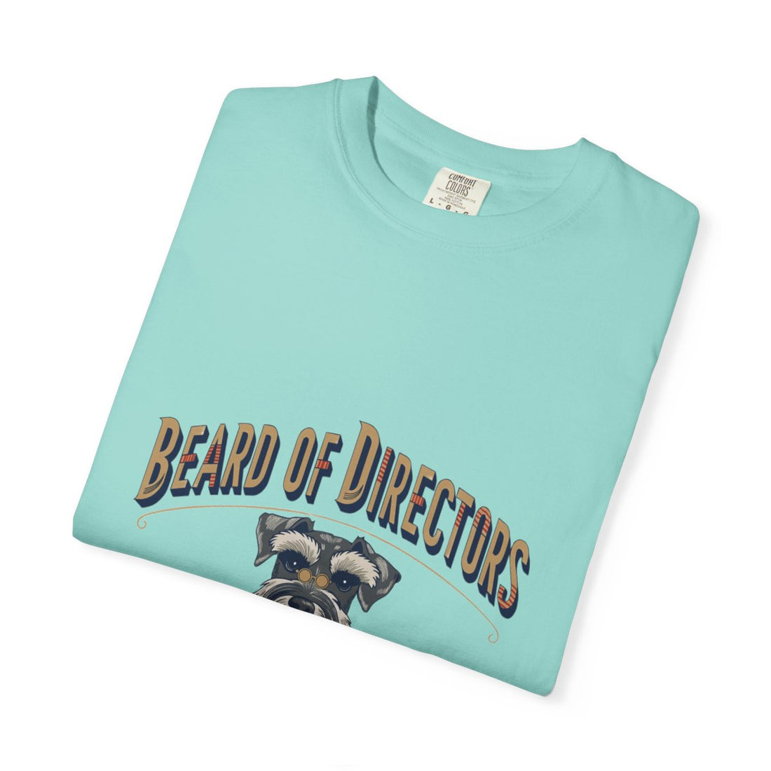 Chalky Mint — Folded | Schnauzer 'Beard Of Directors' Garment-Dyed Tee