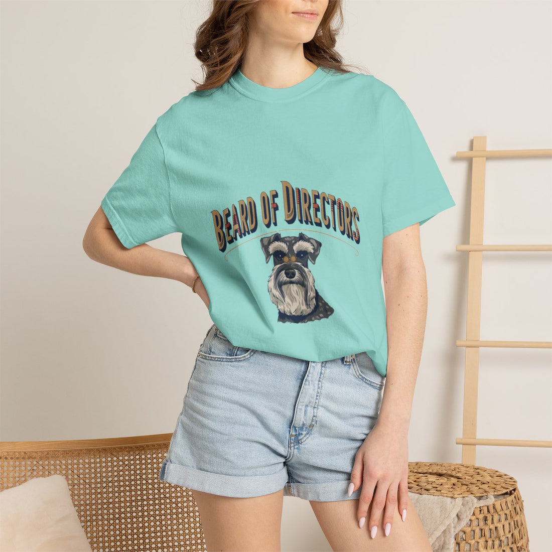 Chalky Mint — Lifestyle | Schnauzer 'Beard Of Directors' Garment-Dyed Tee
