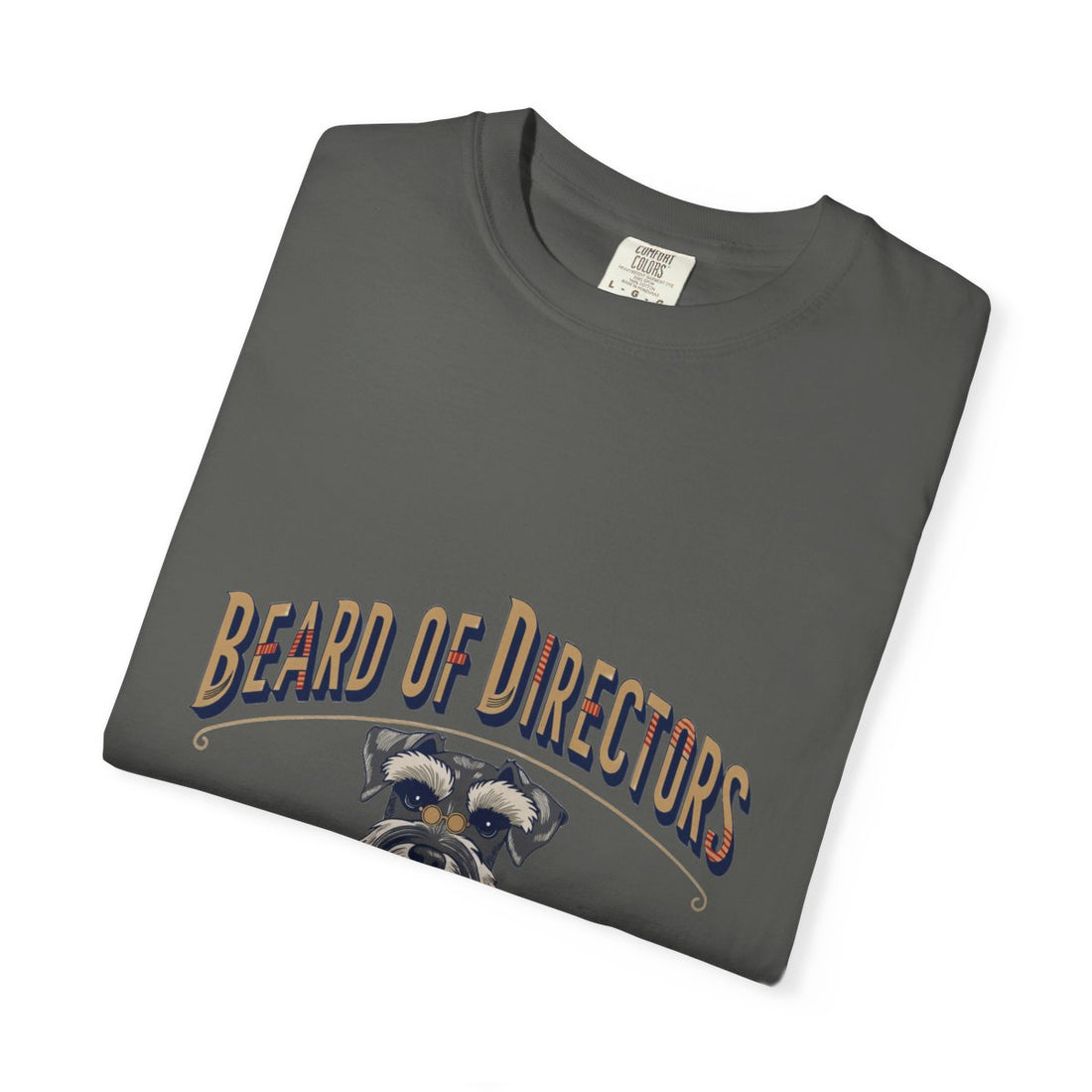 Pepper — Folded | Schnauzer 'Beard Of Directors' Garment-Dyed Tee