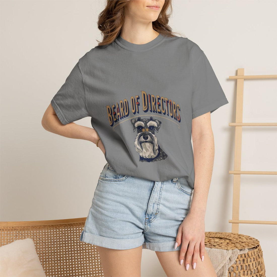 Grey — Lifestyle | Schnauzer 'Beard Of Directors' Garment-Dyed Tee