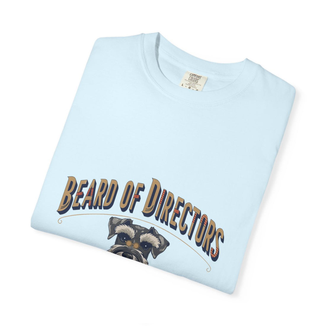 Chambray — Folded | Schnauzer 'Beard Of Directors' Garment-Dyed Tee