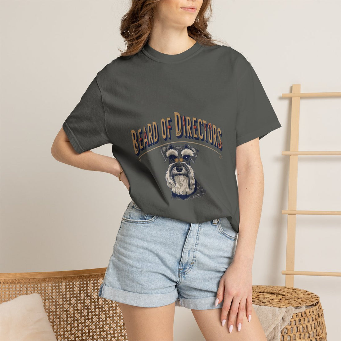 Pepper — Lifestyle | Schnauzer 'Beard Of Directors' Garment-Dyed Tee