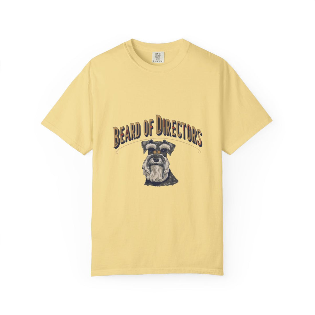 Butter — Front | Schnauzer 'Beard Of Directors' Garment-Dyed Tee