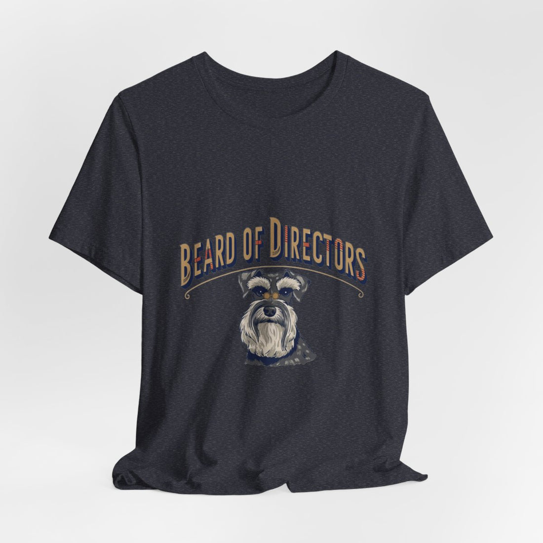 Heather Navy — Hanging | Schnauzer 'Beard Of Directors' Tee