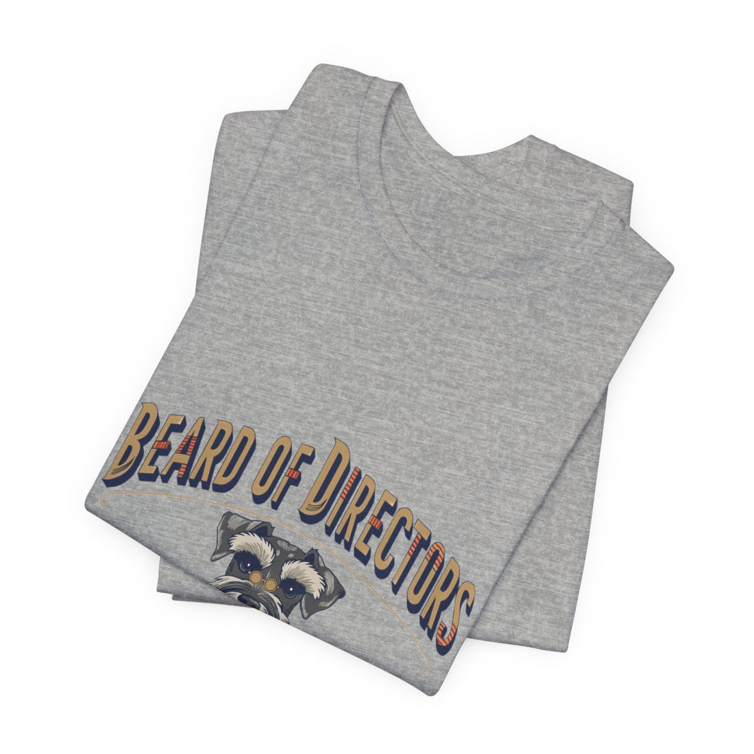 Athletic Heather — Folded | Schnauzer 'Beard Of Directors' Tee