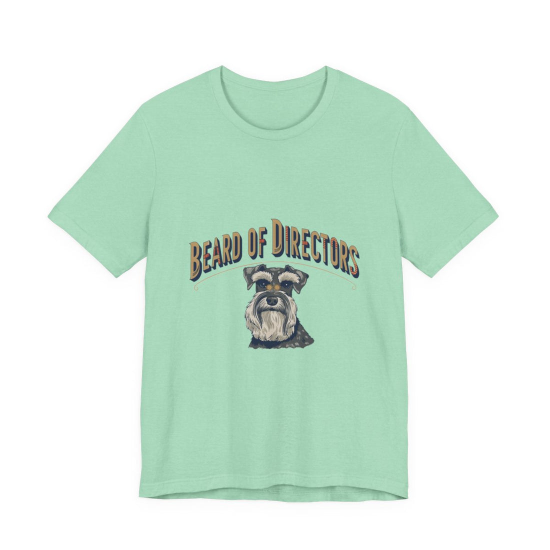 Heather Mint — Front | Schnauzer 'Beard Of Directors' Tee