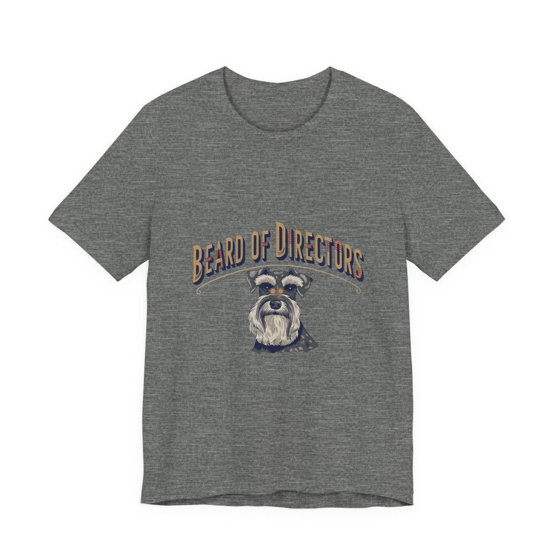 Deep Heather — Front | Schnauzer 'Beard Of Directors' Tee
