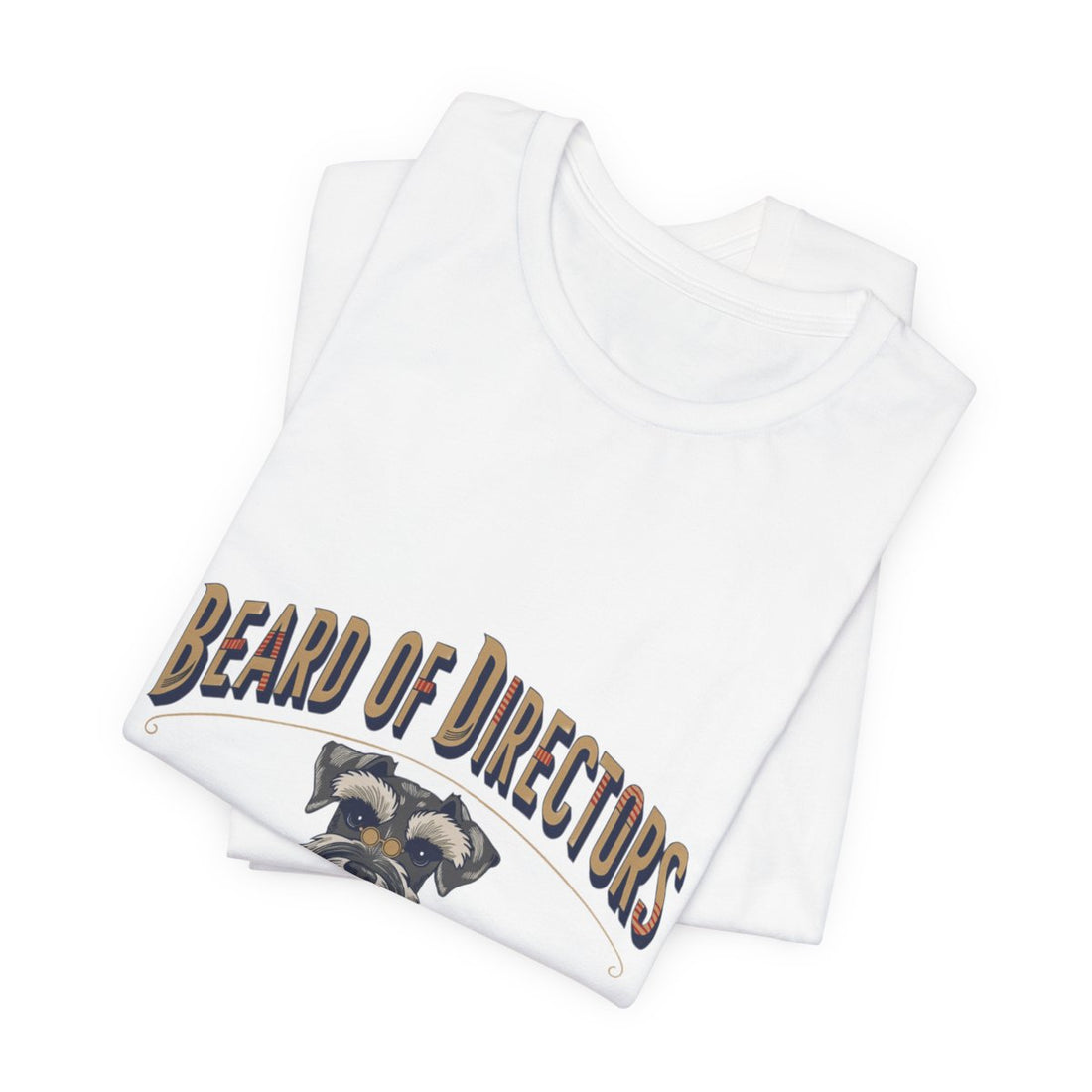 White — Folded | Schnauzer 'Beard Of Directors' Tee
