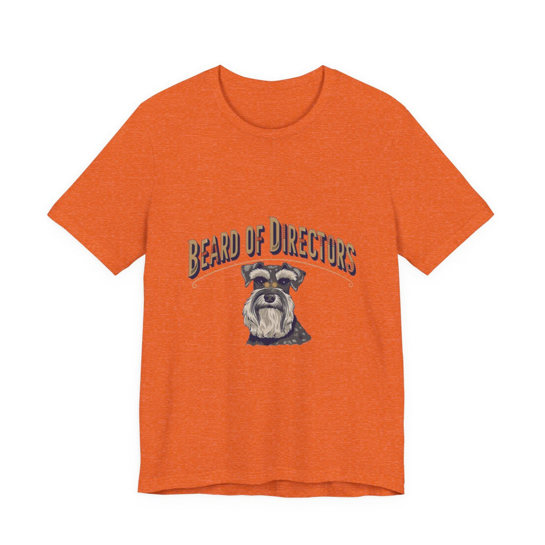 Heather Orange — Front | Schnauzer 'Beard Of Directors' Tee