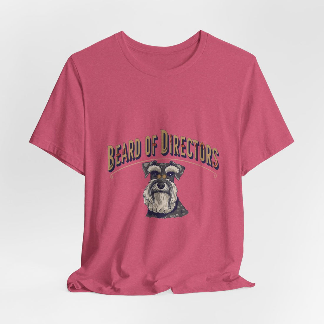 Heather Raspberry — Hanging | Schnauzer 'Beard Of Directors' Tee