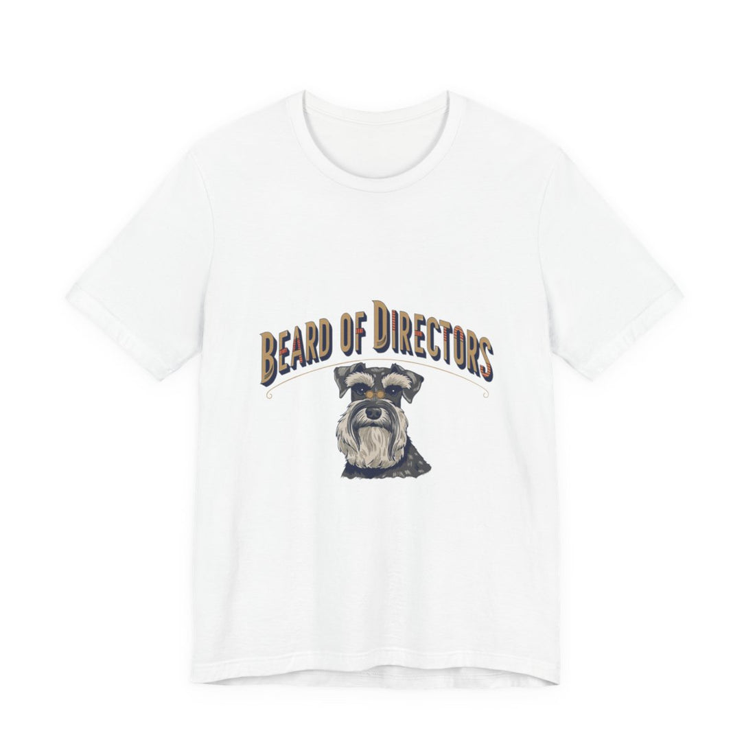 White — Front | Schnauzer 'Beard Of Directors' Tee