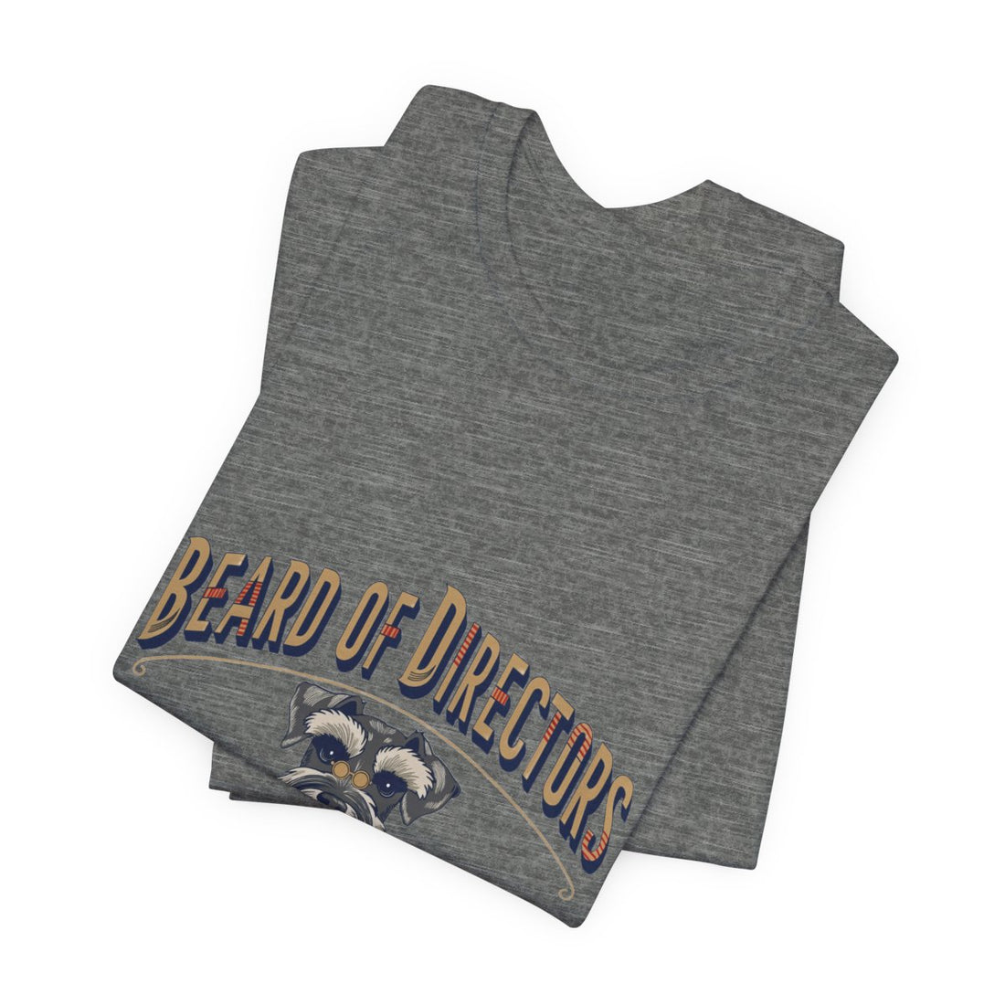 Deep Heather — Folded | Schnauzer 'Beard Of Directors' Tee