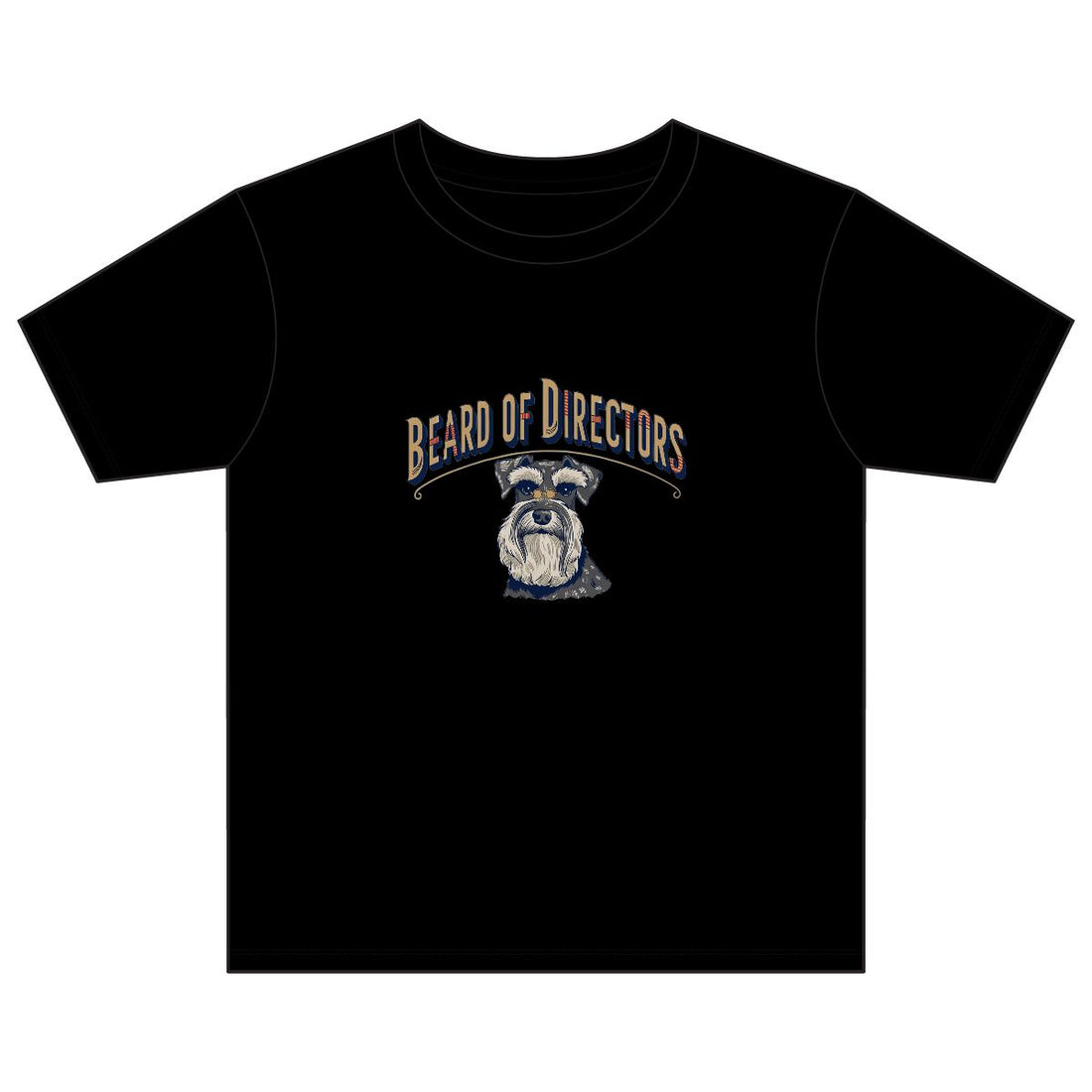 Black — Front | Schnauzer 'Beard Of Directors' Youth Tee
