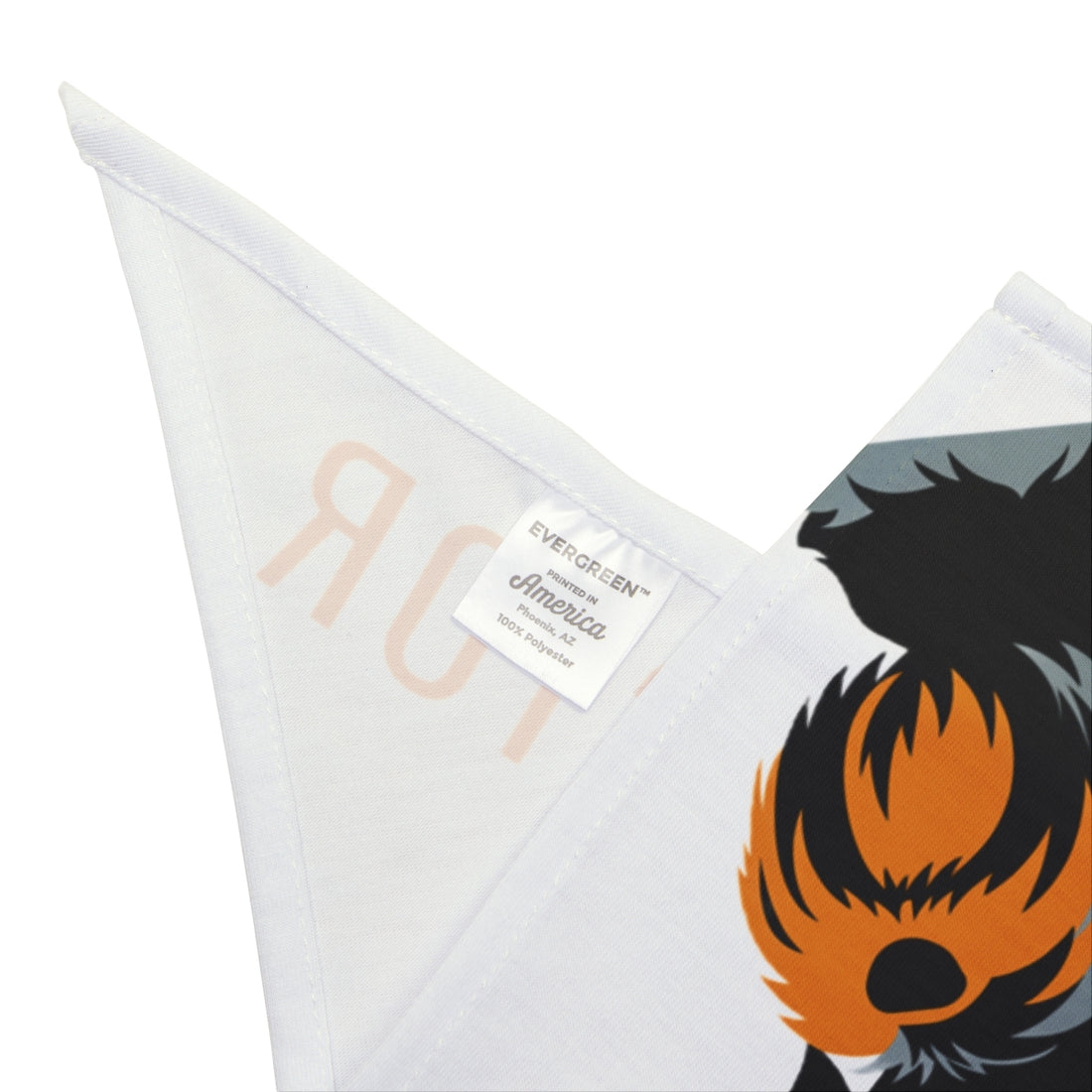 20" × 10" — Detail | Schnauzer Quality Inspector Bandana