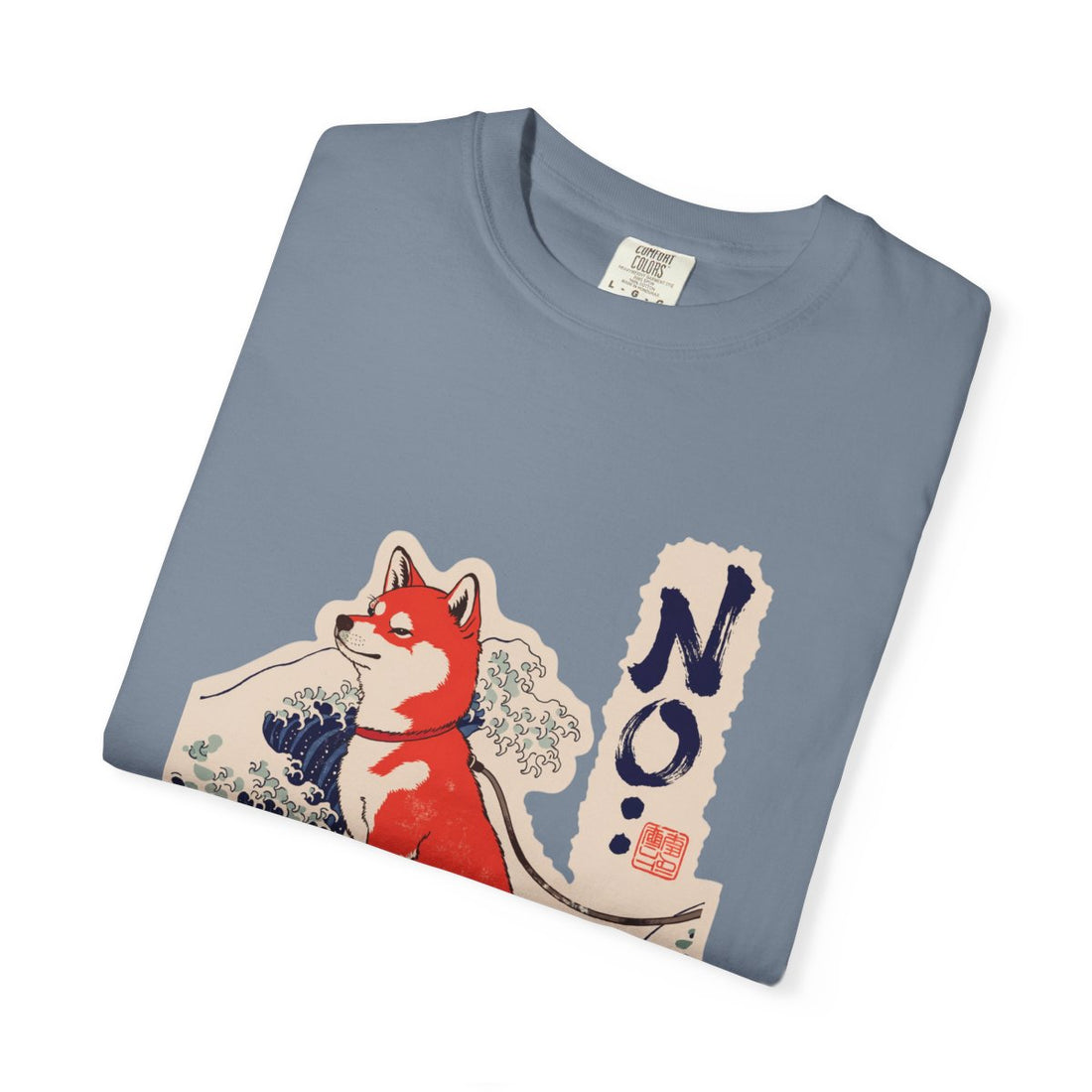 Blue Jean — Folded | Shiba Inu 'No.' Garment-Dyed Tee