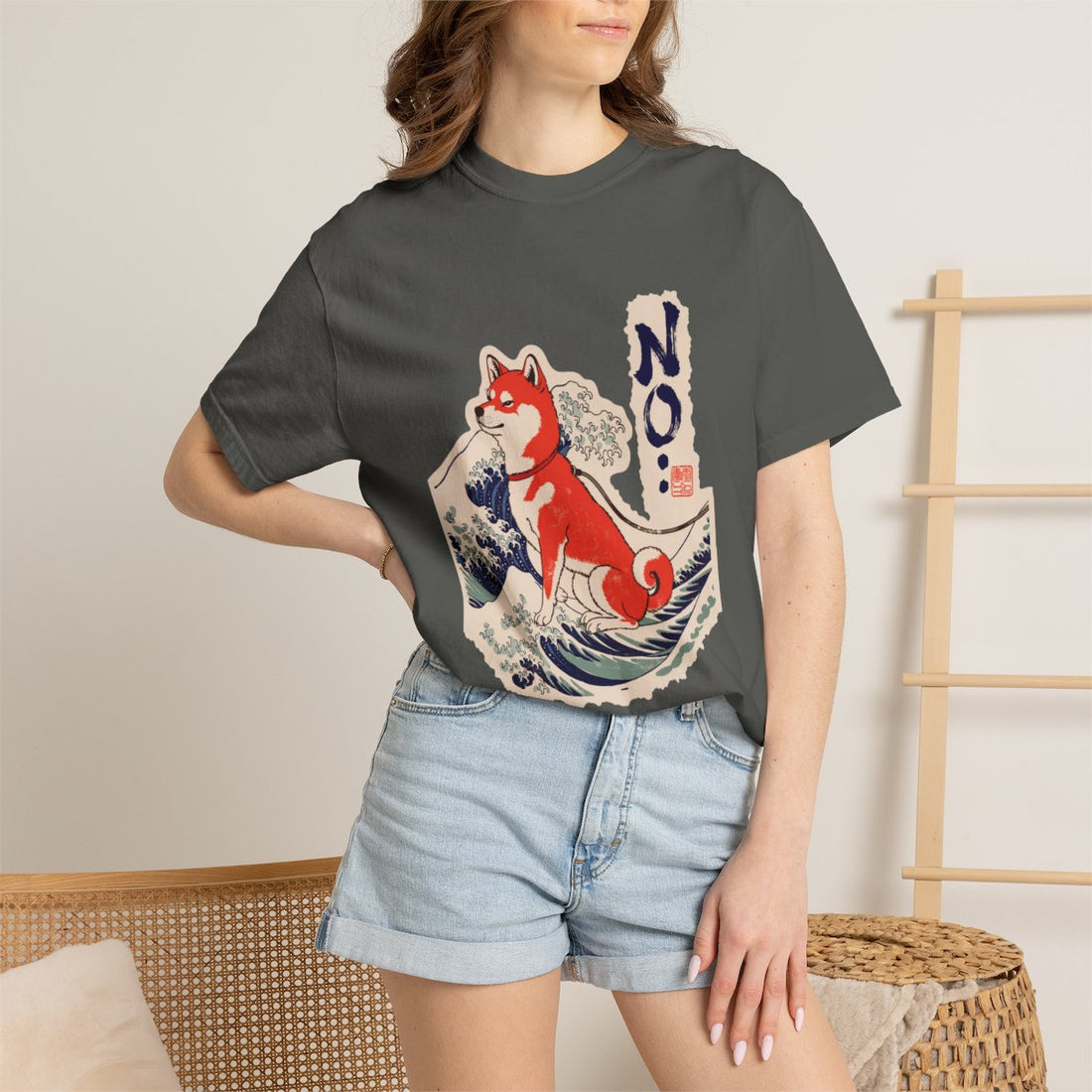 Pepper — Lifestyle | Shiba Inu 'No.' Garment-Dyed Tee