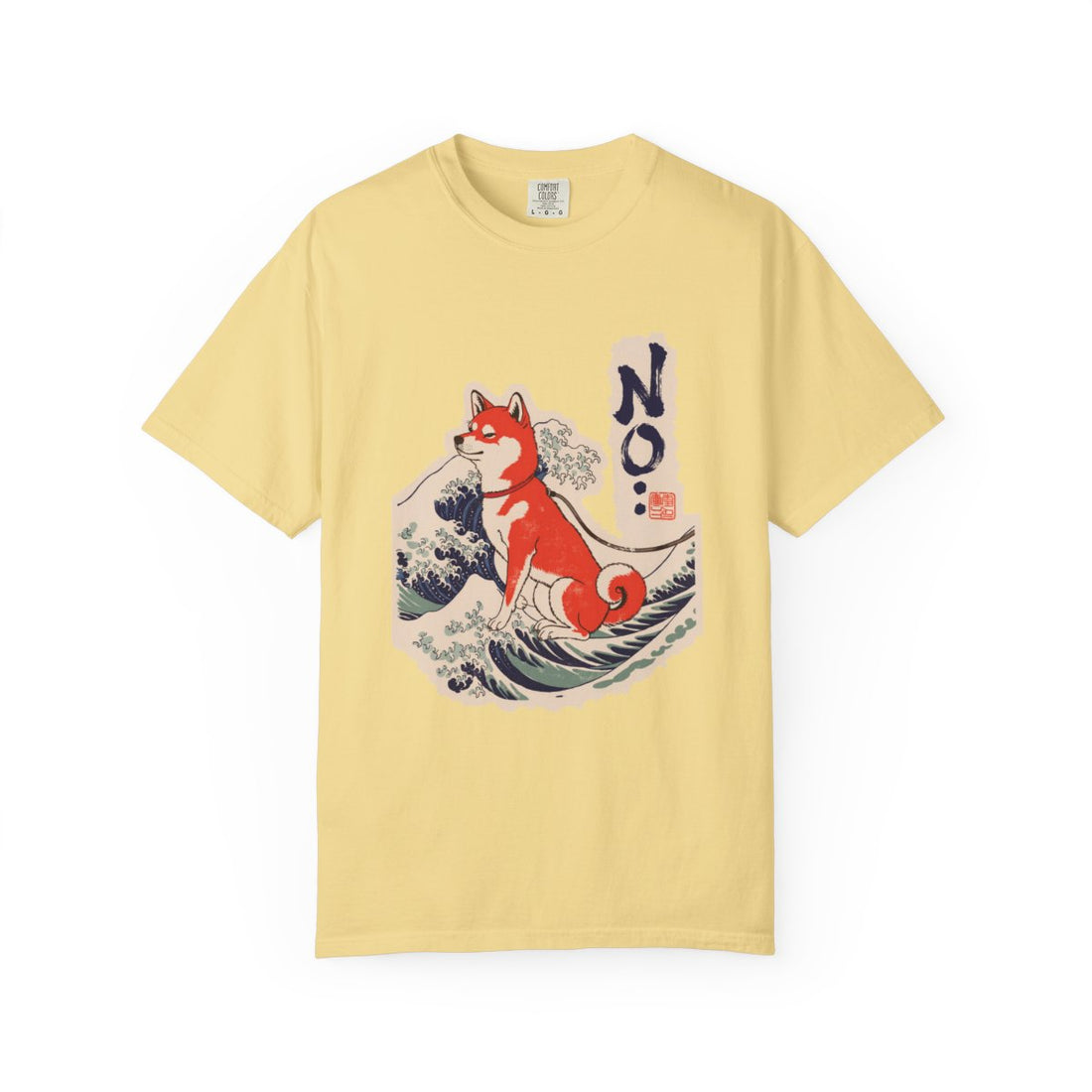 Butter — Front | Shiba Inu 'No.' Garment-Dyed Tee