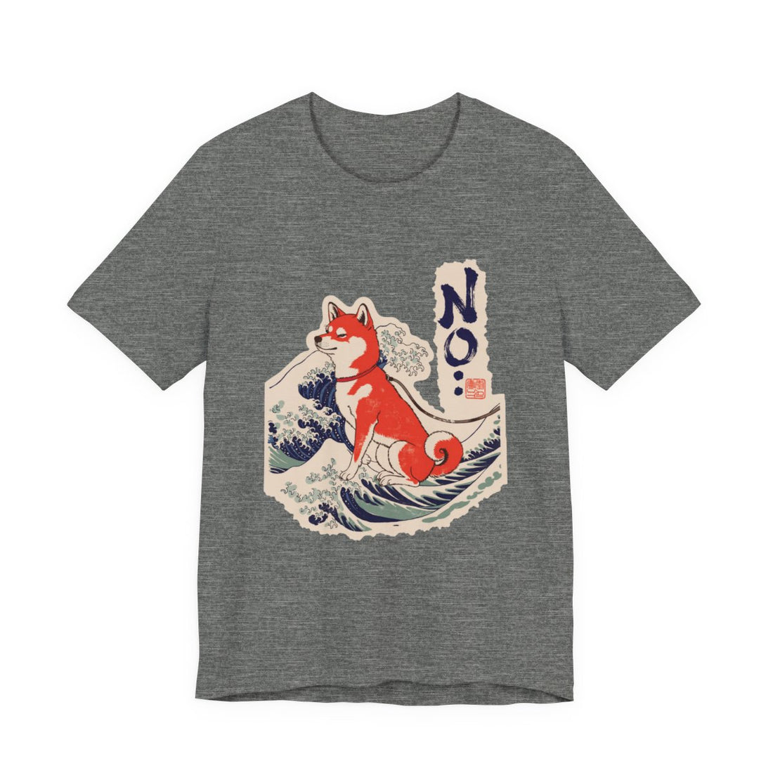 Deep Heather — Front | Shiba Inu 'No.' Tee