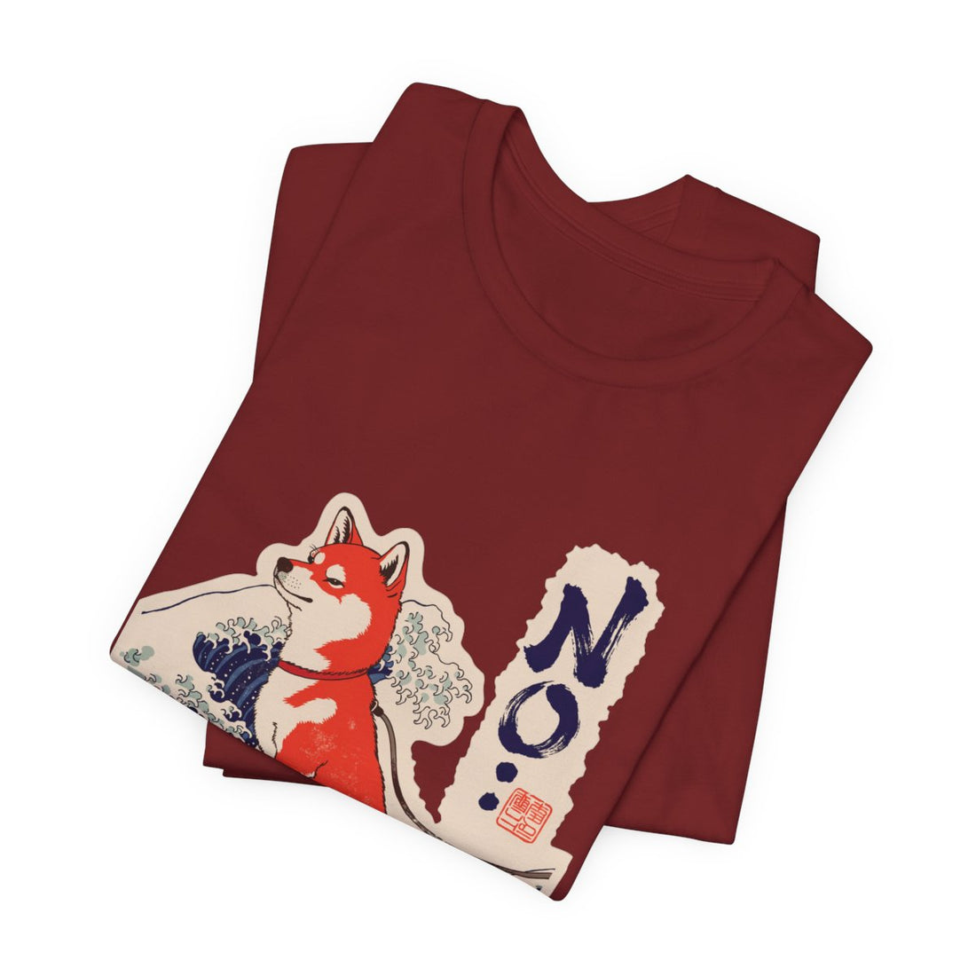 Cardinal — Folded | Shiba Inu 'No.' Tee