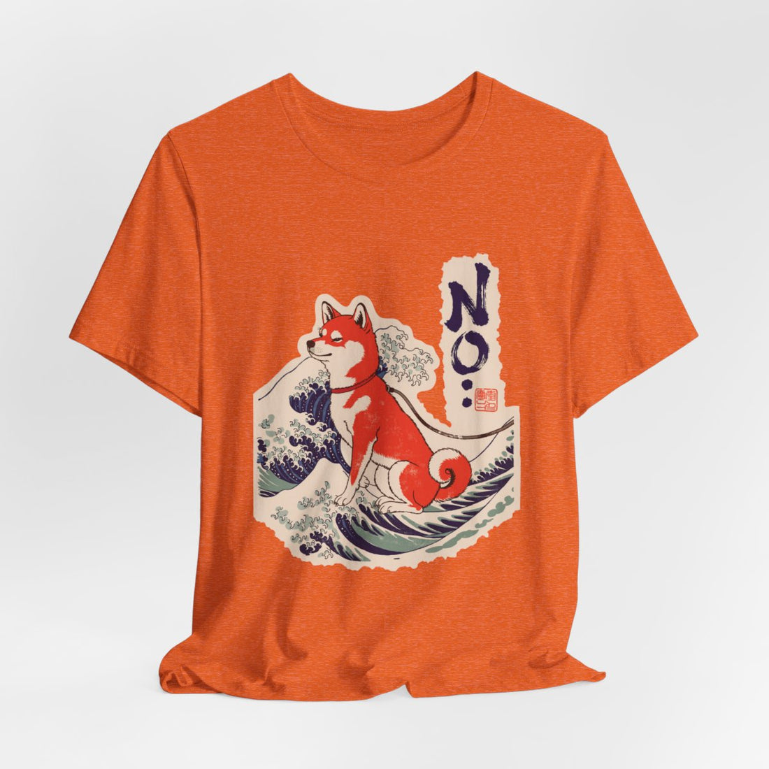 Heather Orange — Hanging | Shiba Inu 'No.' Tee