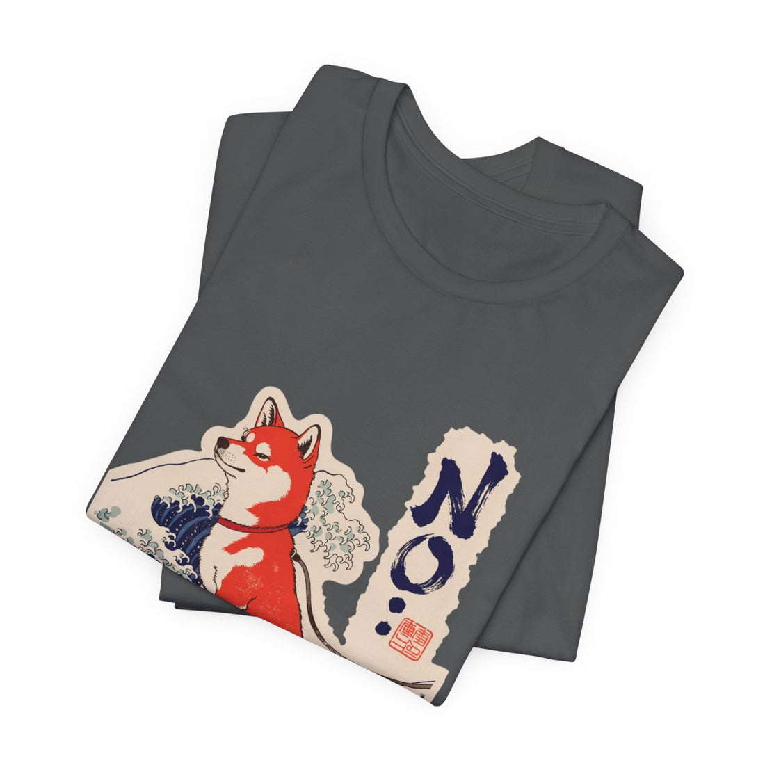 Asphalt — Folded | Shiba Inu 'No.' Tee
