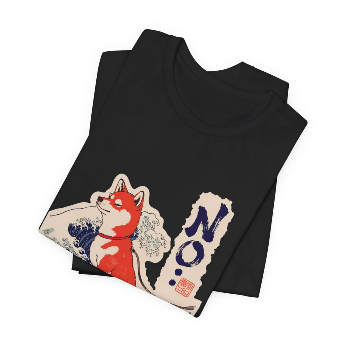 Black — Folded | Shiba Inu 'No.' Tee