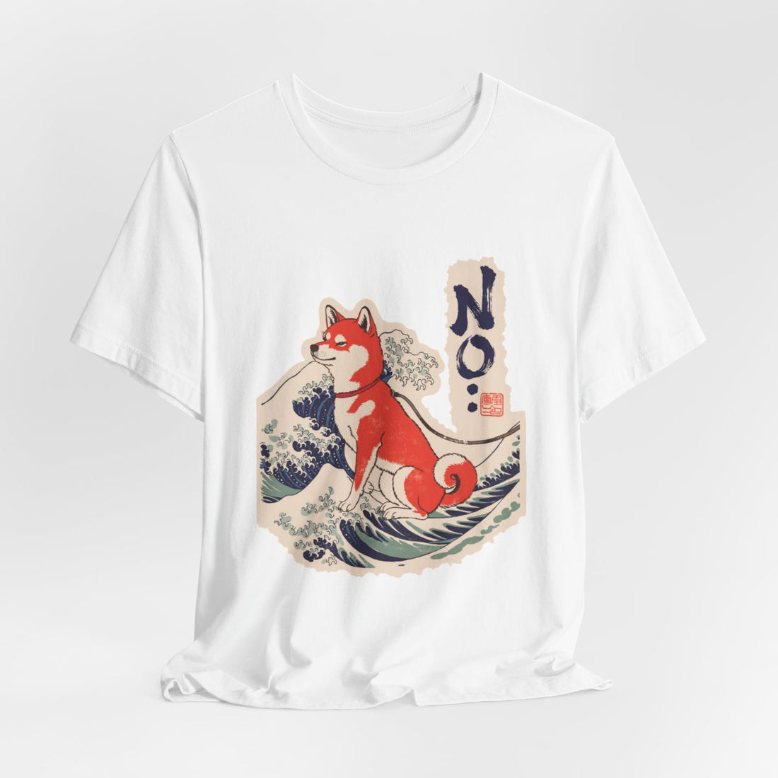 White — Hanging | Shiba Inu 'No.' Tee