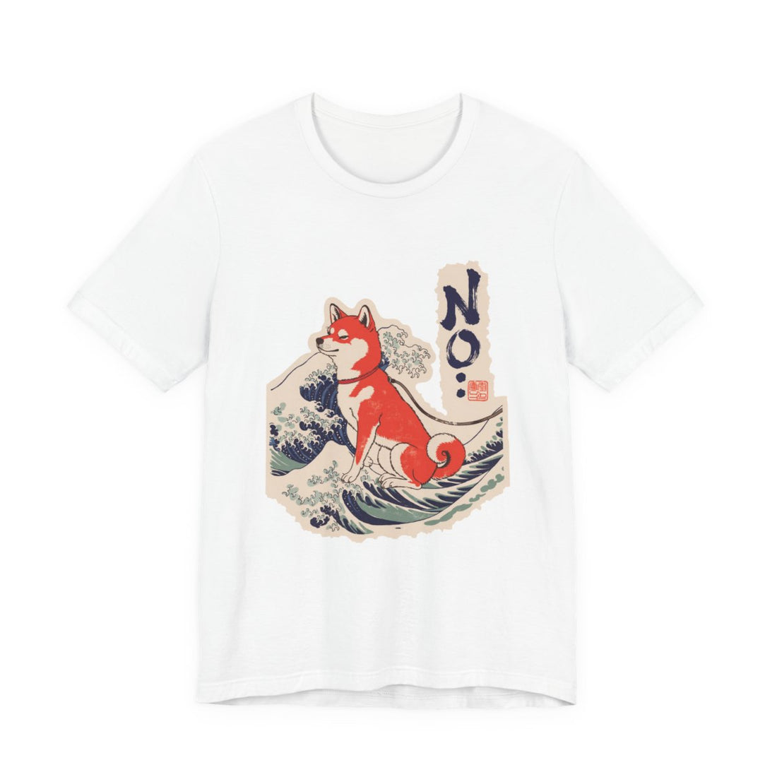 White — Front | Shiba Inu 'No.' Tee