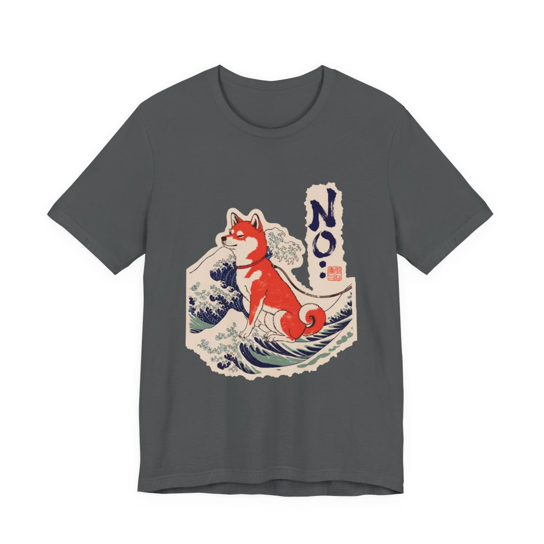 Asphalt — Front | Shiba Inu 'No.' Tee