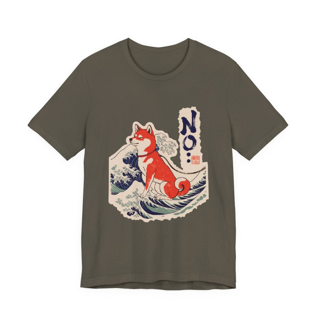 Army — Front | Shiba Inu 'No.' Tee