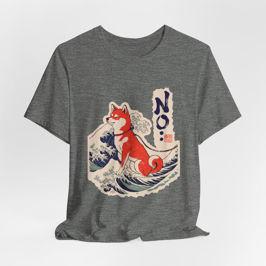 Deep Heather — Hanging | Shiba Inu 'No.' Tee