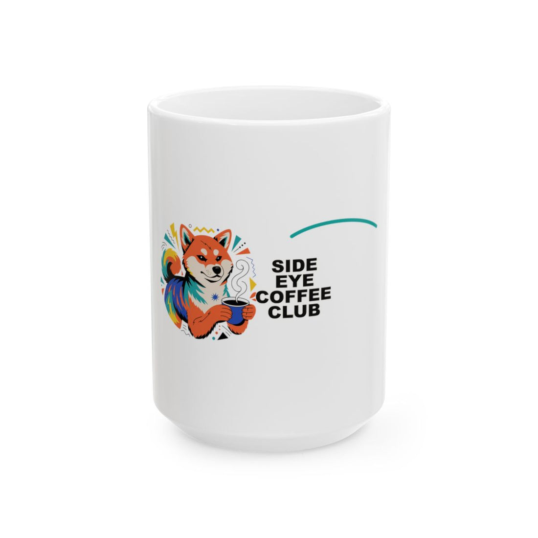 15oz — Front | Shiba Inu Side-Eye Coffee Club Mug