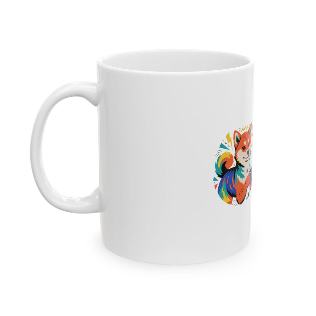 11oz — Left side | Shiba Inu Side-Eye Coffee Club Mug