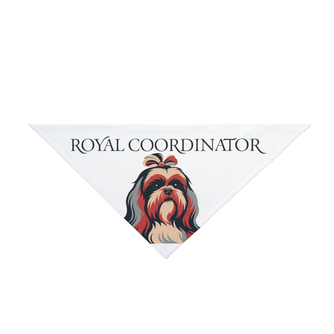 20" × 10" — Front | Shih Tzu Royal Coordinator Bandana
