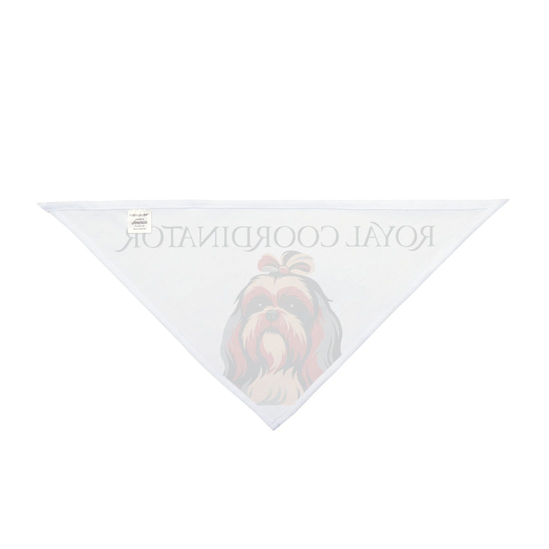 20" × 10" — Back | Shih Tzu Royal Coordinator Bandana