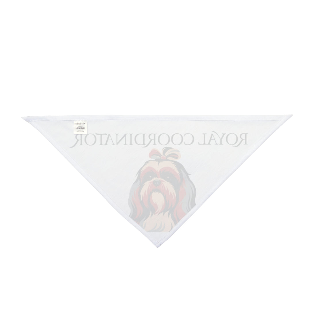27" × 13" — Back | Shih Tzu Royal Coordinator Bandana