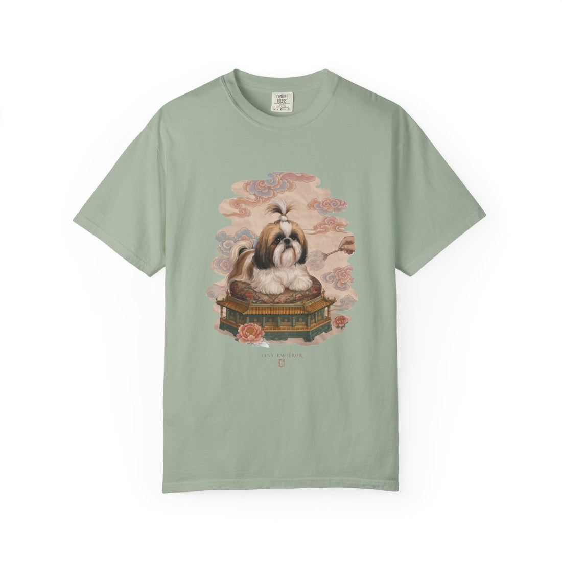 Bay — Front | Shih Tzu 'Tiny Emperor' Garment-Dyed Tee