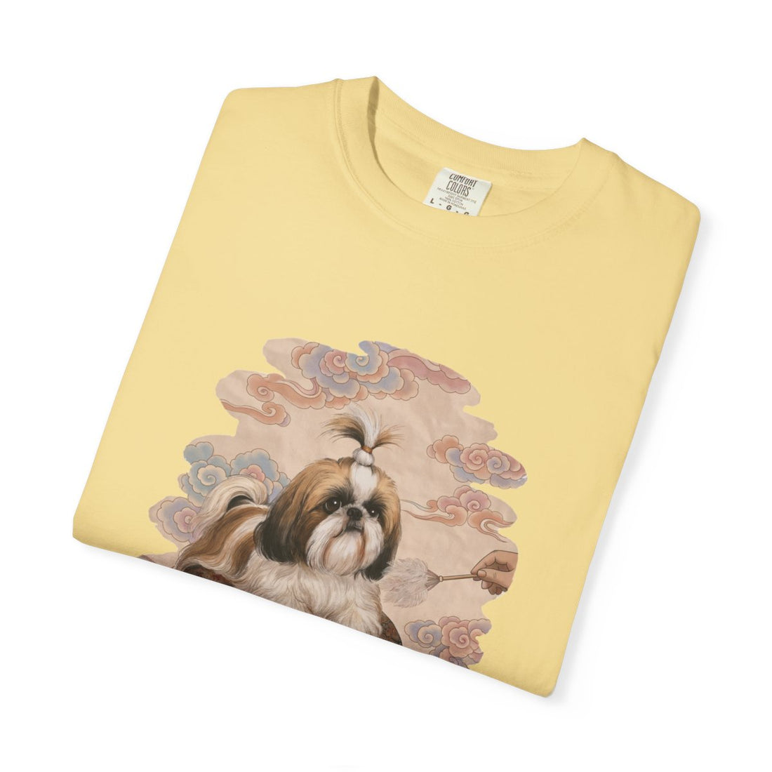 Butter — Folded | Shih Tzu 'Tiny Emperor' Garment-Dyed Tee