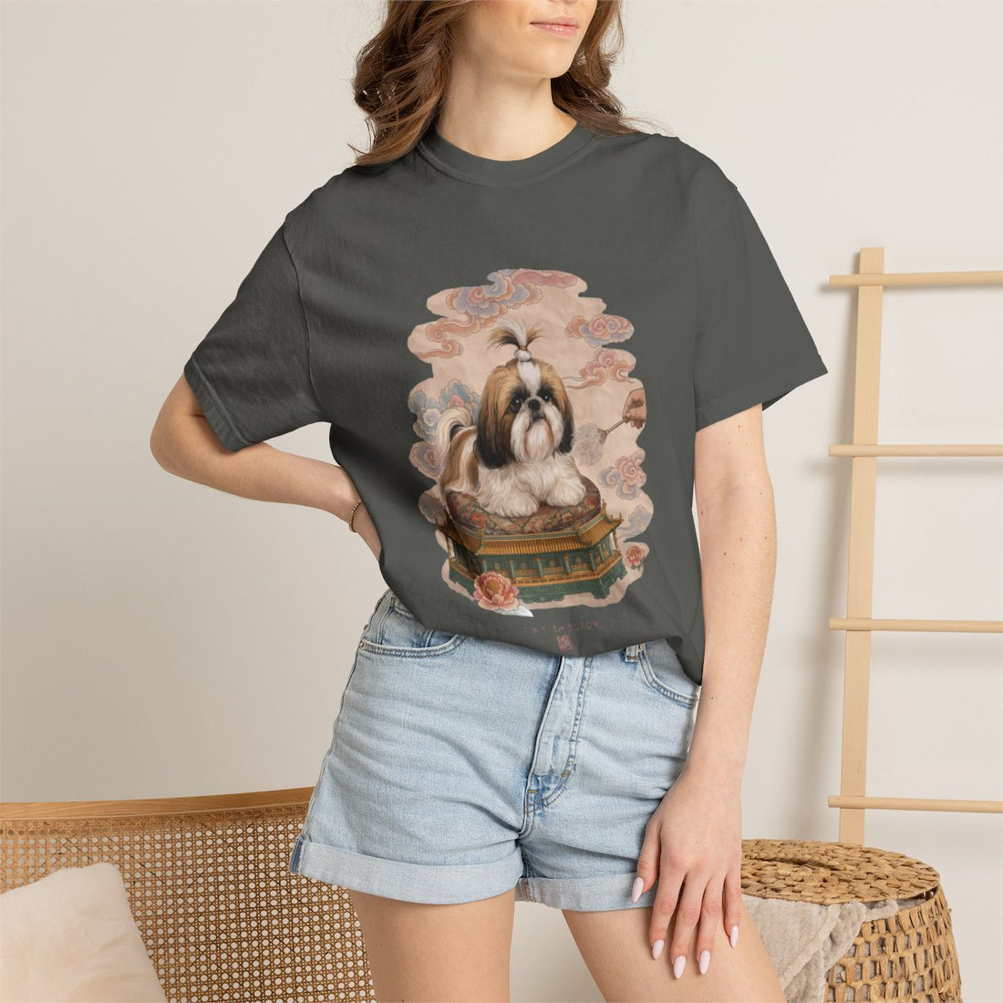Pepper — Lifestyle | Shih Tzu 'Tiny Emperor' Garment-Dyed Tee