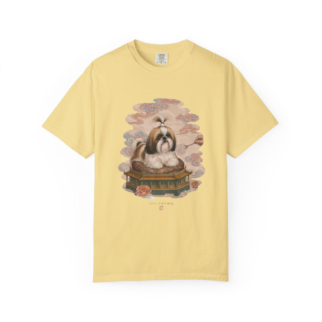 Butter — Front | Shih Tzu 'Tiny Emperor' Garment-Dyed Tee