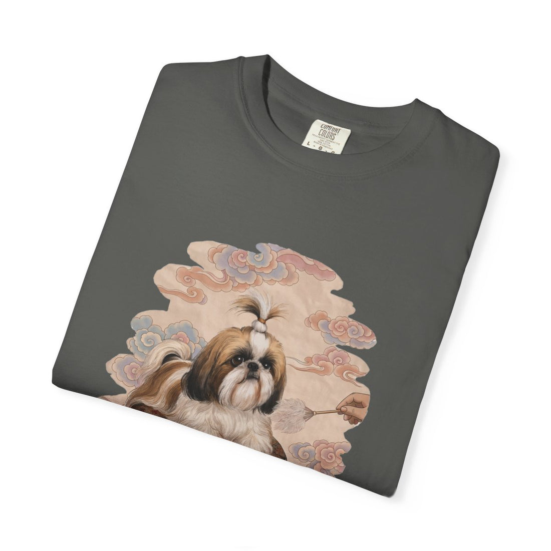 Pepper — Folded | Shih Tzu 'Tiny Emperor' Garment-Dyed Tee