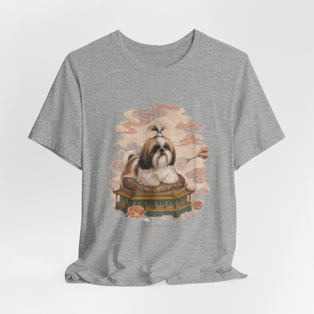 Athletic Heather — Hanging | Shih Tzu 'Tiny Emperor' Tee