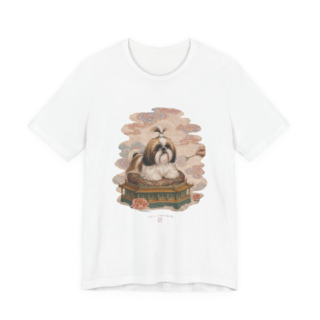 White — Front | Shih Tzu 'Tiny Emperor' Tee